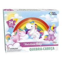 Quebra-Cabeça Pais e Filhos Unicórnio Baby 24 Peças Quebra-Cabeça Pais e Filhos Unicórnio Baby 24 Peças