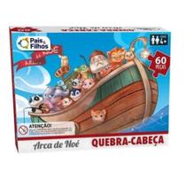 Quebra Cabeca Pais Filhos Arca Noe 60 Pcs 2857