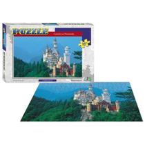 Quebra Cabeça Paisagem - Castelo na Montanha - 260 Peças-Nig