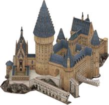 Quebra-cabeça: paisagem urbana 4D, papel do grande salão de Harry Potter, padrão 3D