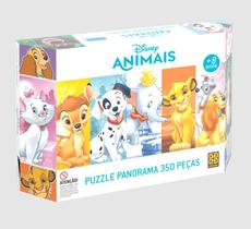 Quebra Cabeça Panorama Disney Animais 350 Peças Grow 03999