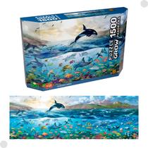 Quebra Cabeça Panorama Oceano Azul 1500 Peças 4572 - Grow