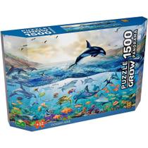 Quebra cabeca panorama oceano azul 1500 pecas grow