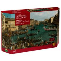 Quebra Cabeça Panorâmico 750 Peças National Gallery Canaletto - Grow