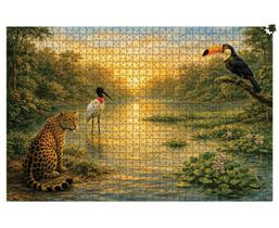 Quebra-cabeça Pantanal 1000 peças - BABEBI