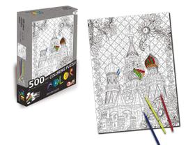 Quebra-cabeça para colorir Catedral de São Basílio 500 peças