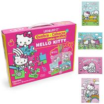 Quebra cabeça para colorir hello kitt 72 peças - leo&leo Quebra cabeça para colorir hello kitt 72 peças - leo&leo