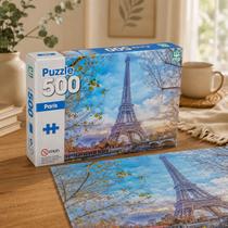 Quebra Cabeca Paris Torre Eiffel 500pçs Jogo Paisagem Montar