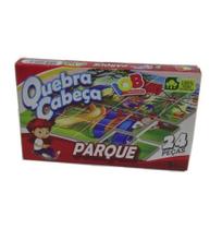 Quebra Cabeça Parque Educacional 24 Peças em Madeira 100% Reflorestada Educa Brincando - 38775 - IOB