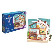 Quebra cabeça partes da casa inglês - Xalingo