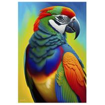 Quebra-Cabeça Pássaro Colorido 500 peças em MDF Coleção AI