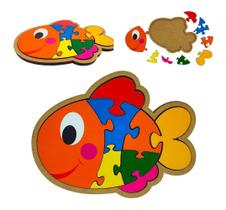 Quebra Cabeça Peixe Brinquedo Educativo Pedagógico 795