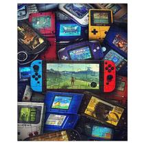 Quebra-Cabeça Personalizado 90 Peças - 30 cm x 20 cm Nintendo Consoles (BD67) Quebra-Cabeça Personalizado 90 Peças - 30 cm x 20 cm Nintendo Consoles (BD67)