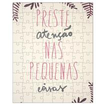 Quebra-Cabeça Personalizado 90 Peças - 30 cm x 20 cm Preste Atenção nas Pequenas coisas (BD67) Quebra-Cabeça Personalizado 90 Peças - 30 cm x 20 cm Preste Atenção nas Pequenas coisas (BD67)