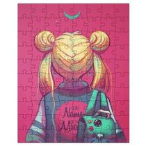 Quebra-Cabeça Personalizado 90 Peças - 30 cm x 20 cm Sailor Moon (BD67) Quebra-Cabeça Personalizado 90 Peças - 30 cm x 20 cm Sailor Moon (BD67)