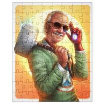 Quebra-Cabeça Personalizado 90 Peças - 30 cm x 20 cm Stan Lee Marvel (BD67) Quebra-Cabeça Personalizado 90 Peças - 30 cm x 20 cm Stan Lee Marvel (BD67)