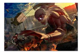 Quebra Cabeça Personalizado Attack On Titans 48 Peças