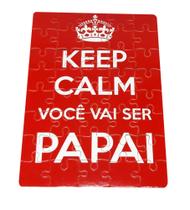 Quebra-Cabeça Personalizado Keep Calm Voce Vai Ser Papai