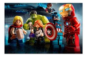 Quebra-cabeça Personalizado Lego Avengers 120 Peças - Pomps Geek