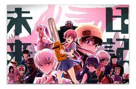 Quebra-cabeça Personalizado Mirai Nikki 48 Peças Quebra-cabeça Personalizado Mirai Nikki 48 Peças