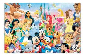 Quebra-cabeça Personalizado Personagens Disney 60 Peças Quebra-cabeça Personalizado Personagens Disney 60 Peças