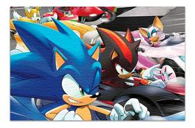 Quebra-cabeça Personalizado Sonic Star 120 Peças - Pomps Geek