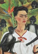Quebra-cabeça Piatnik Kahlo, autorretrato com macacos 1000p Quebra-cabeça Piatnik Kahlo, autorretrato com macacos 1000p