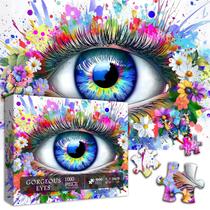 Quebra-cabeça PICKFORU Impossible 1000 Pieces Eye Flower Quebra-cabeça PICKFORU Impossible 1000 Pieces Eye Flower