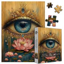 Quebra-cabeça PICKFORU Lotus Eye 1000 peças para adultos