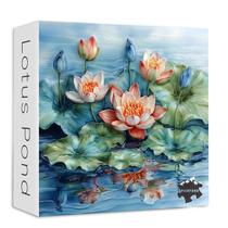 Quebra-cabeça PICKFORU Lotus Flower 1000 peças com design floral