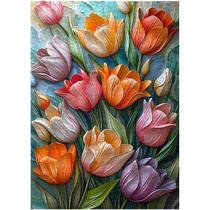 Quebra-cabeça PICKFORU Tulips Flower 1000 peças para adultos Quebra-cabeça PICKFORU Tulips Flower 1000 peças para adultos