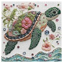 Quebra-cabeça PICKFORU Wave Spirit Sea Turtle 1000 peças Quebra-cabeça PICKFORU Wave Spirit Sea Turtle 1000 peças