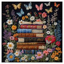 Quebra-cabeça PICKFORU Wildflower 1000 peças para adultos com pôster Quebra-cabeça PICKFORU Wildflower 1000 peças para adultos com pôster