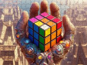 Quebra-Cabeça Plano Cubo Mágico De 88 Peças Mdf