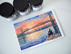Quebra-cabeça Ponte Hercílio Luz Florianópolis 60 peças 20x30cm Quebra-cabeça Ponte Hercílio Luz Florianópolis 60 peças 20x30cm
