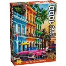 Quebra cabeca por do sol em havana 1000 pecas grow