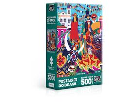Quebra-cabeça Postais do Brasil - Festas Típicas -nano 500pç