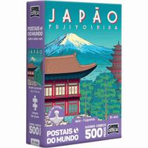 Quebra-cabeça Postais do Mundo: Japão Fujiyoshida 500 pçs