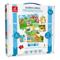 Quebra-cabeça Pre School Progressivo 6 em 1 - Brincadeira de Criança Quebra-cabeça Pre School Progressivo 6 em 1 - Brincadeira de Criança
