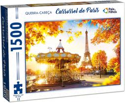 Quebra Cabeça Premium 1500 Peças Carrossel De Paris Puzzle - Pais e Filhos