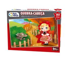Quebra Cabeça Premium Chapeuzinho Vermelho 80 peças