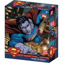 Quebra Cabeça Prime 3D Puzzle Dc Superman 32589 300 Peças