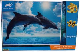 Quebra Cabeca - Prime 3D Puzzle - Golfinhos 500 PECAS MULTIKIDS