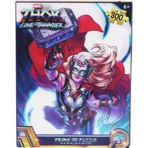 Quebra Cabeça Prime 3D Puzzle Marvel Brinquedo Thor Love And Thunder 33128 300 P