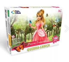 Quebra cabeca princesa encantada 100 pcs