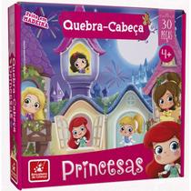 Quebra Cabeça Princesas 30 peças Feito em Madeira