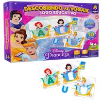 Quebra Cabeça Princesas Disney Bela Ariel Ensinar As Vogais