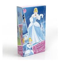 Quebra-Cabeça Princesas Disney Contorno Cinderela Quebra-Cabeça Princesas Disney Contorno Cinderela
