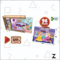 Quebra Cabeça Princesas do Reino MDF 96 Peças - Paper Toy - Paper Toy