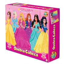 Quebra Cabeça Princesas Jogo 100pçs Educativo Pedagogico